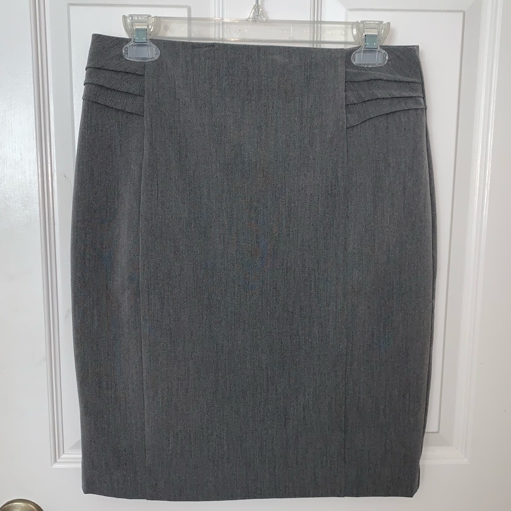 Gray express pencil skirt